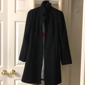 J Crew Ruffle Collar Winter Coat Size 0